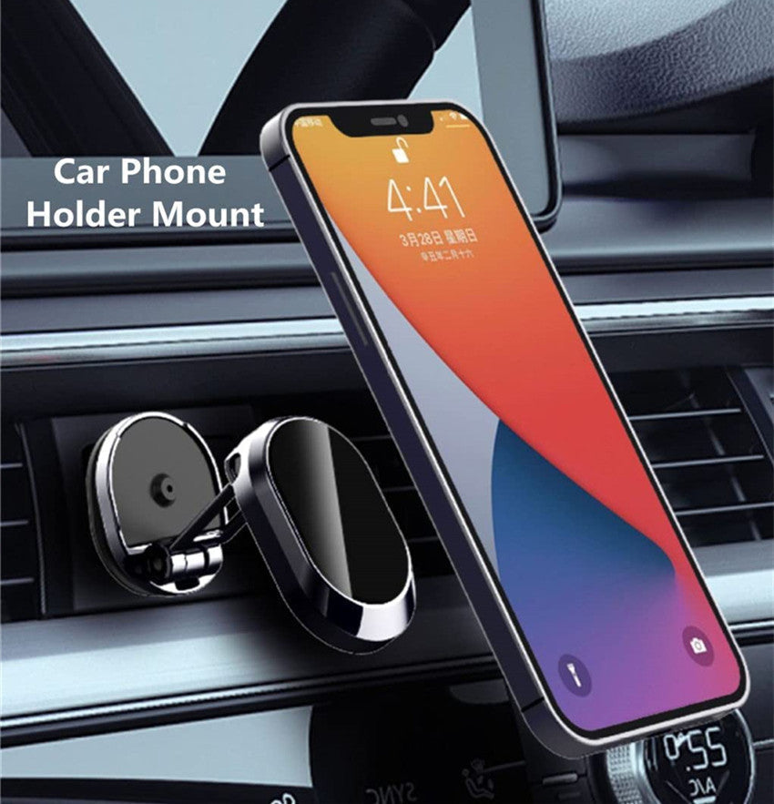 360° Marvel: Foldable Magnetic Car Phone Holder!